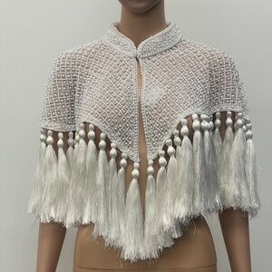 White Tassel Cape